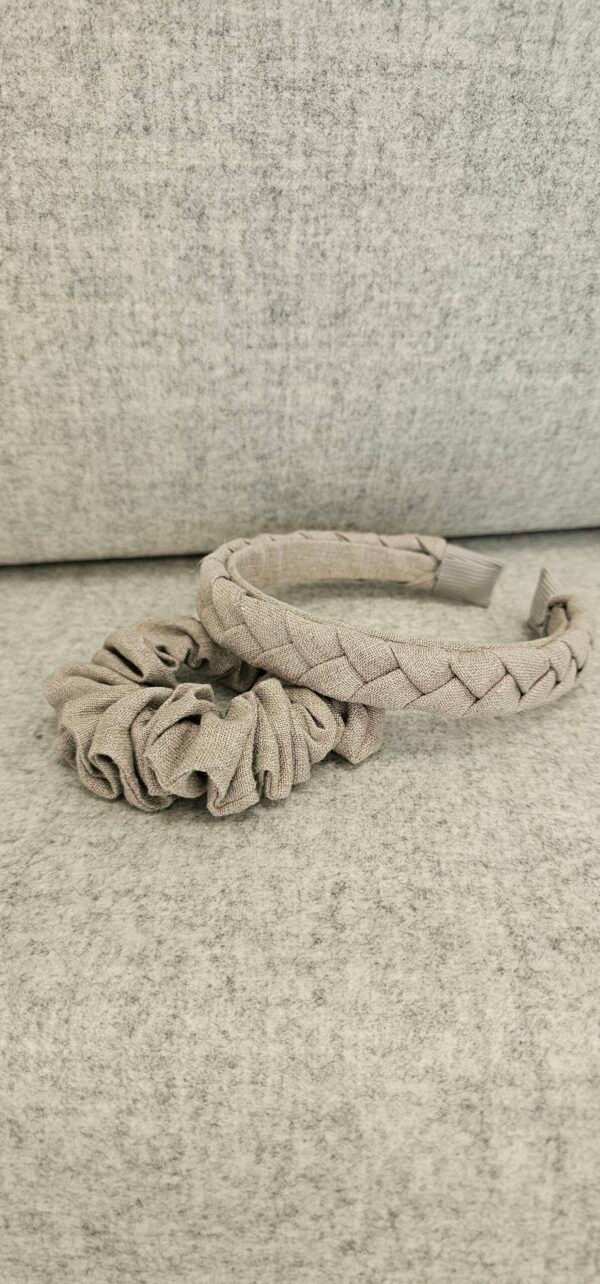 lininiai plaukų aksesuarai